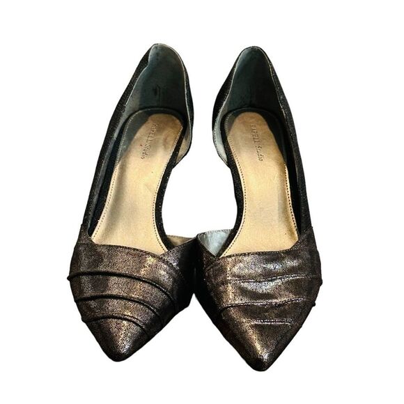 Papell Studio Gunmetal Pointy Toe Pumps - Size 8 - Picture 3 of 15